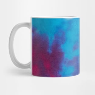 Tie Dye Smoky Red Blue Mug